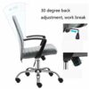 WALNUT Computer Chair - Modern Fabric Low Back Office Chair with Adjustable Height, for Reception Dinning Conference Room(Color : Gray, Size : 94