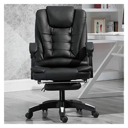 SDFGH Gaming Chair Lying Massage Lifting Rotatable Armchair Footrest Office Adjustable Swivel Leather Executive Massage Chair
