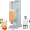 BAOSHISHAN Sparkling Water Maker Soda Maker with 2 Reusable Stainless Steel PET Water Bottle Domestic Fizzy Water Machine Compatible With Any Scr
