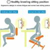 Stylish Simplicity Chair Ergonomic Adjustable Posture Stoolkneepad Kneeling Modern Beech Office Furniture Computer Suitable for Writing Games Com
