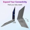 ANMESC 15.6 Inch Laptop,12GB DDR4 512GB SSD,Windows 11 Intel Celeron N5095 Quad-Core Processor up to 2.9Ghz,1080P Screen Laptops,2.4/5G WiFi, Blu