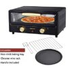 Belaco Multi-Purpose 1200W Mini Oven Pizza Oven All in One 12inch Pizza Maker Toaster Oven Tabletop Cooking Baking Grilling Heating Toasting Port