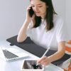 WANGFENG Easy Install Keyboard Tray, C - Clamp on Installation Fits Small Keyboard and Mouse Ergonomic Keyboard Tray Perfect for Office Home Scho