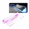 UCINNOVATE RGB Acrylic Computer Keyboard Stand, Mini LED Backlit Keyboard Stand Tray, 60% Gaming Keyboard USB Interface Titled Keyboard Stand for