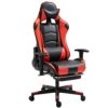 FMXQYH Gaming Chair for Adults, Ergonomic Office Chair with Footrest, PU Leather Material Computer Chair Can Be for Office, Home and Playing Game