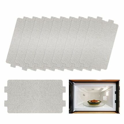 Microwave Oven Mica Sheet 10 PCS Waveguide Mica Plate Sheet Cover Replacement Repairing Accessory for Kitchen Microwave Oven 4.1 * 2.5 Inch