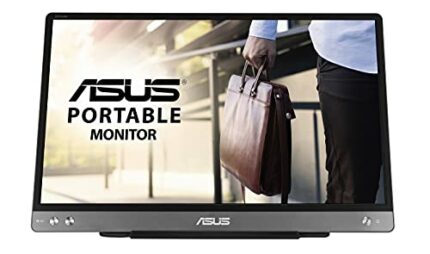 ASUS ZenScreen Portable Monitor 14" 1080P FHD Laptop Monitor (MB14AC) - IPS USB-C & USB 3.0Travel Monitor, Flicker-free and Blue Light Filter w/S