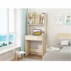 EYHLKM Standing Knee Bed Tray Office Furniture Computer Desk Laptop Stand Countertop Table With Bookshelf (Color : D)