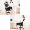 ygqbgy Study/Office Chair Gaming Seat Pc Gamer Chair Rotating Office Furniture with Handrails Mesh Chair