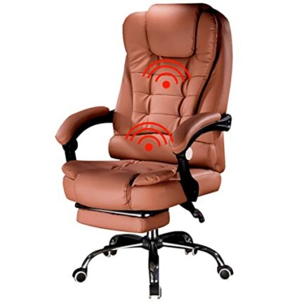 JEONSWOD Boss Computer Chair Office Home Swivel Massage Chair Lifting Adjustable Chair (Color : D)
