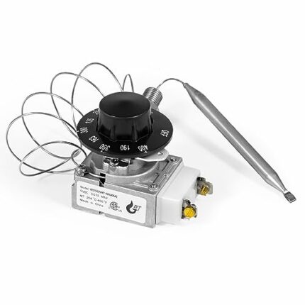 60125401 Deep Fryer Thermostat with Knob Switch, Millivolt Thermostat RX-1-36, 1/4" Mpt Stuff Box Compatible with Pitco 60124501, Imperial 1175,