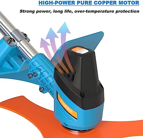 ELzEy Cordless String Trimmer/Edger Lawn Mower Household Small Portable Rechargeable Weeder Multifunctional Electric Lawn Mower