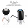 Water Dispenser Electric Portable USB Charging Water Bottle Pump（Black)