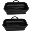 Square Air Fryer Silicone Pot, Foldable Air Fryer Silicone Liners, Non-Stick Food Safe Air Fryer Pad, Replacement of Flammable Parchment Liner Pa
