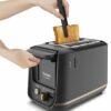 Tefal Black 2 Slot Toaster with Magnetic Clips, Large Controls, 7 Browning Levels, Removable Crumb Tray, Raise Function TT533811