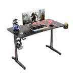 DESIGNA Computer Desk Racing Style, 47 inch Gaming Desk, Writing Home Office Desk with Free Mouse Pad, USB Handle Rack, Cup Holder & Headphone Ho