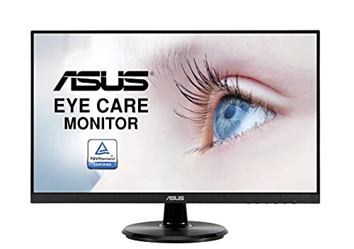 ASUS VA27DCP Eye Care Monitor – 27 inch, Full HD, IPS, Frameless, USB-C, 65W PD, 75Hz, Adaptive-Sync/FreeSync, Low Blue Light, Flicker Free, Wa