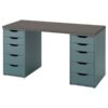 LAGKAPTEN/ALEX Desk,140x60 cm, durable and easy to care for. Desks for home. Desks & computer desks. Tables & desks. Furniture. (White)