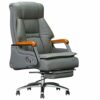 JHKZUDG Executive Leather Adjustable Chair,Ergonomic Office Chair Gaming Chair,High Back Recliner Swivel Chair,for Home Office,black