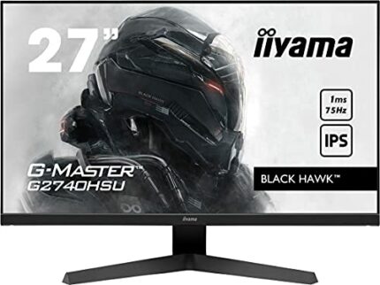 iiyama G-Master G2740HSU-B1 27 Inch IPS LCD, 75 Hz, 1 ms, FreeSync, Full HD 1920 x 1080, 1 x HDMI, 1 x DisplayPort, 2 x USB, 2 x 2 W Speakers