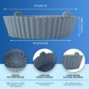 2Pcs Silicone Air Fryer Liners Reusable Air Fryer Silicone Pot Heat Resistant Round Silicone Baking Pan/Basket Air Fryer Accessories Paper Liners