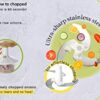 Brieftons Express Vegetable Chopper: 1.6-Litre, Quick Vegetable Manual Hand Chopper/Mixer to Chop Veggies, Fruits, Garlic, Onion Chopper for Sals