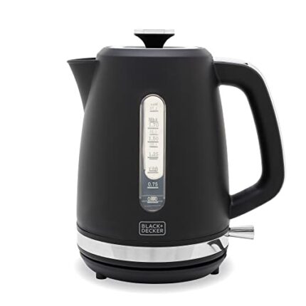 BLACK+DECKER BXKE10071GB Jug Kettle With 1.7L Capacity, 3KW, Black