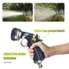 VOXON Garden Hose Spray Gun with 8 Adjustable Patterns, 100% Heavy Duty Metal Hose Pipe Spray Gun Zinc Alloy High Pressure Spray Nozzle Perfect f