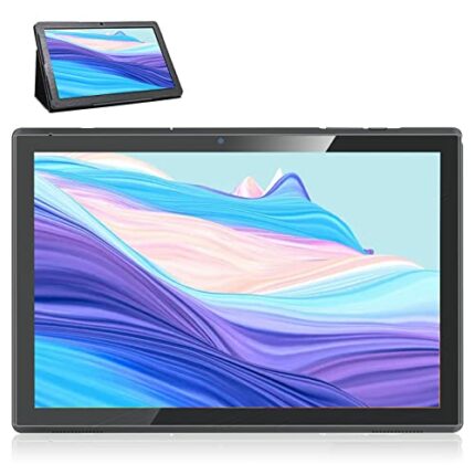 CWOWDEFU Tablet 10 inch Android Tablet with Case, 10.1" IPS HD Display, Touchscreen Tabletas 3GB RAM 32GB, WiFi Tablet for Kids, Black