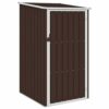 LUKEO Garden Shed Outdoor Storage House for Tools Bikes Beach Chairs and Lawn Mower Galvanized Steel, 87x98x159cm