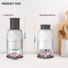 Yum Crispy Handheld Food Chopper, Manual Food Chopper Hand Chopper Dicer Salad Vegetable Chopper Onion Chopper and Slicer Stainless Steel Sharp C