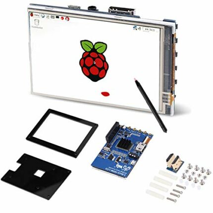 3.5 inch LCD Screen for Raspberry Pi, IPS 60fps 3.5 inch HDMI LCD Display for Raspberry Pi with Black Acrylic Case, 320x480~1920x1080 Adjustable