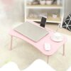 EYHLKM Small Table Dormitory Bed Desk Home Lazy Computer Desk Middle School Student Writing Bedroom Folding Simple (Color : D)