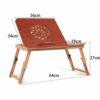 Utility Tables Foldable Laptop Bed Table For Game, Portable Standing Desk, Kid Floor Low Table, Breakfast Tray, Wooden Picnic Table, Multipurpose