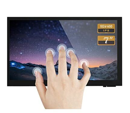 ingcool 7 Inch Capacitive Touchscreen Monitor IPS Display 1024x600 7" HDMI LCD Module for Raspberry Pi 4B/ 3B+/A+/B/ 2B/ B+/A+/ Zero W, Support W