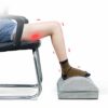XXSLY Foot Rest for Under Desk, Ergonomic Half-cylinder with Non-slip Surface,pad with Removable Cover, Relieve Pain for Office Home Airplane Tra