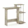 Furinno Efficient Home Laptop Notebook Computer Desk, Study Desk, Writing Desk, Sonoma Oak/White, 100.6 (W) x 85.3 (H) x 39.6 (D) cm