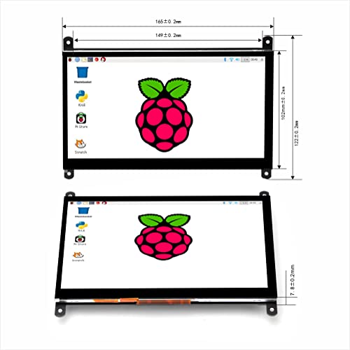 OSOYOO 7 Inch DSI Touch Screen LCD Display 800x480 for Raspberry Pi 4 3 3B+ 2