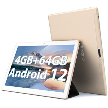 TOSCiDO Tablet 10 Inch 8 Core Android 12,4GB RAM,64GB,8000 mA Battery,Dual SIM 4G LTE,WiFi,BT5.0,GPS,Google GMS Certified Tablet PC With Tablet c