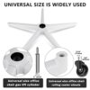Office Chair Base Replacement Parts -Heavy Duty Reinforced Sturdy Metal Leg Desk Chair Base Replacement (2200Lbs),Universal Gas Cylinder and Cast