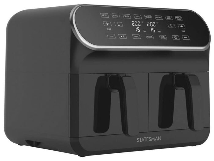Statesman SKAF08017BK Digital Dual Zone Air Fryer Black