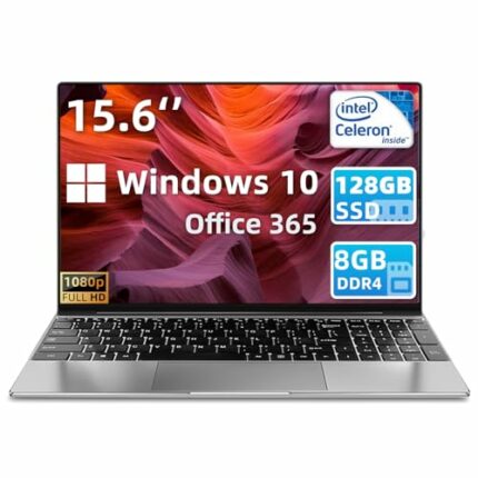 iSTYLE Laptop for Business and Student, T15 15.6" Thin and Light Laptops Computer 1 Year Office 365, Windows 10, Intel CPU, 12GB RAM, 128GB SSD,