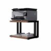 JOIN IRON Retro Double Layered Thickened Printer Stand, Modern and Fashionable Storage Bookshelf, Home Office Storage Copier Stand Table, Desktop