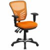 Flash Furniture Office Chair, Metal, Orange, 68.58 x 64.77 x 112.4 cm