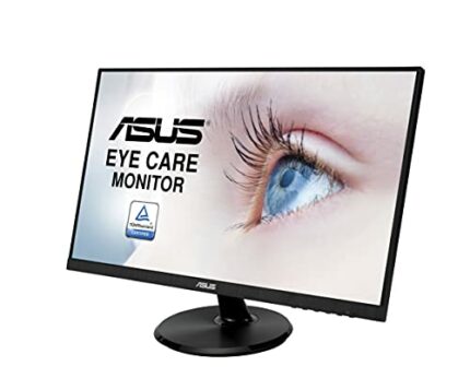 ASUS VA27DCP Eye Care Monitor â€“ 27 inch, Full HD, IPS, Frameless, USB-C, 65W PD, 75Hz, Adaptive-Sync/FreeSync, Low Blue Light, Flicker Free, Wa