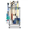 Garden Tool Organizer, Garage Tool Rack Storage and Organizer with Wheels for Garden, Shed, Garage - Stainless Steel (medium)