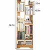 VERAMY Tall Bookshelf Floor Standing Bookcase Storage Rack Multi-Layer Shelves Tree Bookshelf Large Capacity Bookshelf Organizer Shelves For Livi