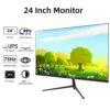 ZFTVNIE 24 inch Computer Monitor Full HD 1920 x 1080P Monitor Frameless IPS Computer Screen 75Hz HDMI VGA Ports VESA Mountable, Monitor for PC PS