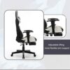 FMXQYH Gaming Chair for Adults, Ergonomic Office Chair with Footrest, Computer Chair with Height Adjustable, PU Leather High Back Can Be for Offi