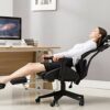 SCDBGY Ygqbgy Executive Office Chair - High Back Office Chair with Footrest and Thick Padding - Reclining Computer Chair with Ergonomic Segmented